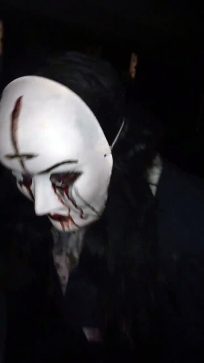Welcome to the CornEvil Purge. Step off the bus... - Spookers Haunted Attraction Scream Park, New Zealand