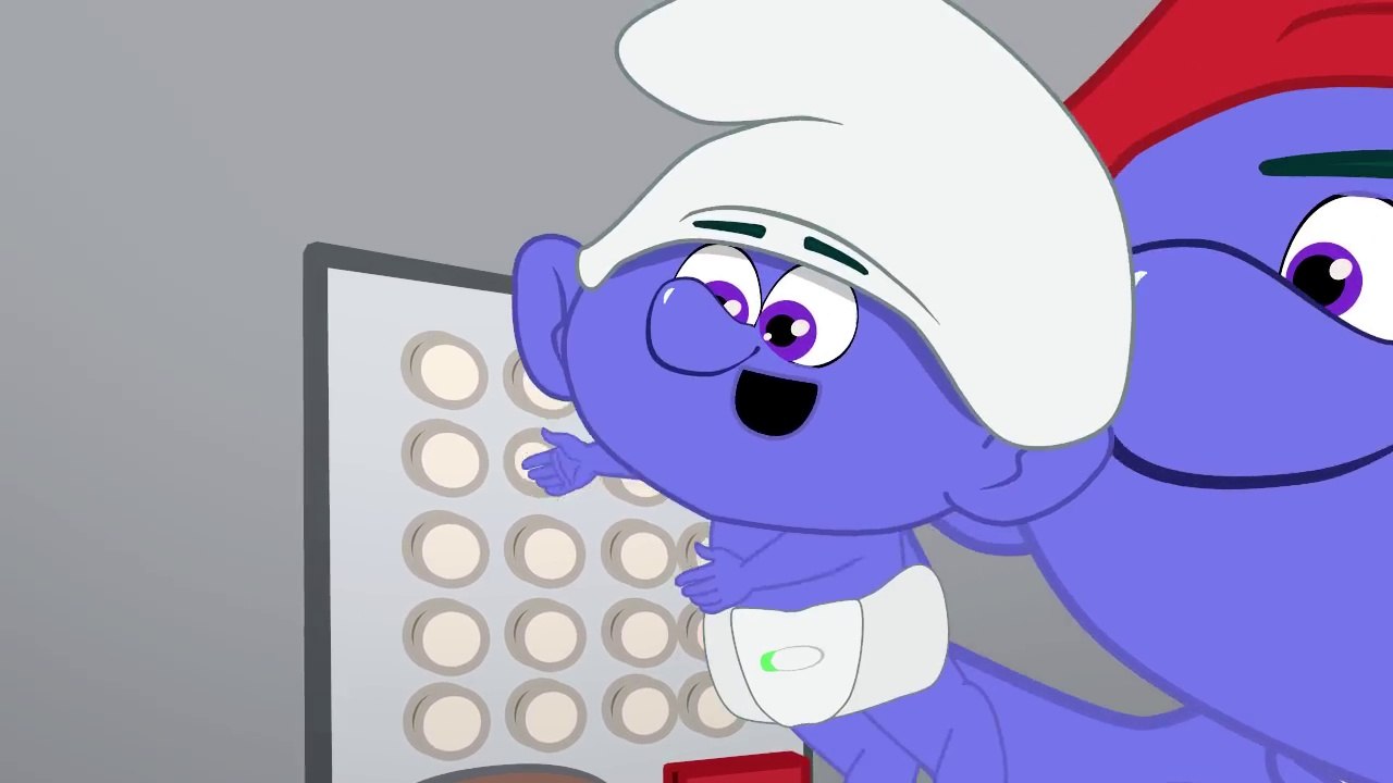 Smurf Family Get Stuck in Elevator! Electricity OFF! Baby Smurf Crying! Finger Family Nursery Rhymes