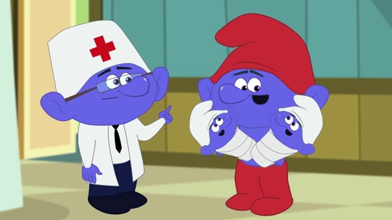 Smurf Family Get Stuck in Elevator! Electricity OFF! Baby Smurf Crying! Finger Family Nursery Rhymes