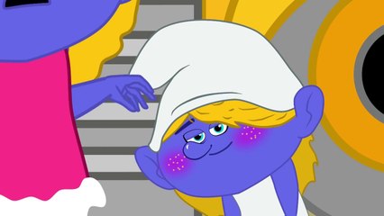 Smurf Family! Baby Smurf Gets Bad Score & Not Have Ice Cream! Fun Cartoon for Kids New E