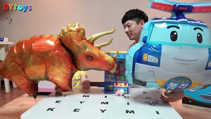 Poli VS Dino Roboca Poli Triceratops Balon NYtoys
