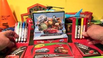 Pixar Cars2 with Lightning McQueen and Mater with a Pop-Up Coloring Book Play-Set WOOHOO !!!!!