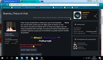 por que estoy banedo en el server otra vez permanente