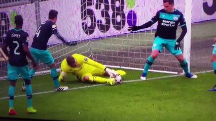 Jeroen Zoet PSV Eindhoven Goalkeeper MOST BEAUTIFUL OWN GOAL 2017