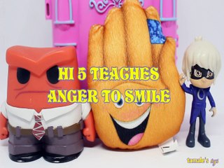 HI 5 TEACHES ANGER TO SMILE EMOJI FILM LUNA GIRL TOYS PLAY INSIDE OUT DISNEY PJ MASKS