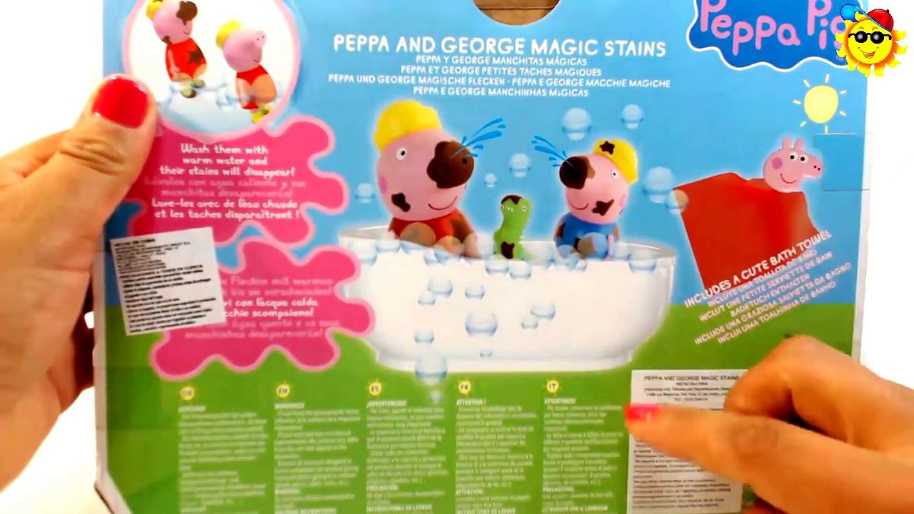 Peppa Pig Videos - Juguetes de Baño Peppa Pig y George Manchitas Mágicas