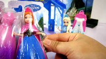 ANNA E ELSA BONECAS COM VESTIDOS MAGICLIP E MINI CASTELO DA ELSA! Disney Frozen Brinquedos