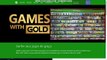 Jogos originais gratis- xbox one e xbox 360 - Games with Gold