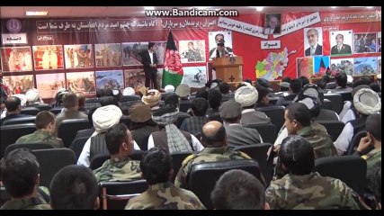 اشرف غنی  در قول اردوی پکتیا