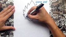 Como dibujar a vegeta ssj dios azul | how to draw vegeta ssj