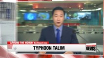 Tropical storm Talim hits Japan