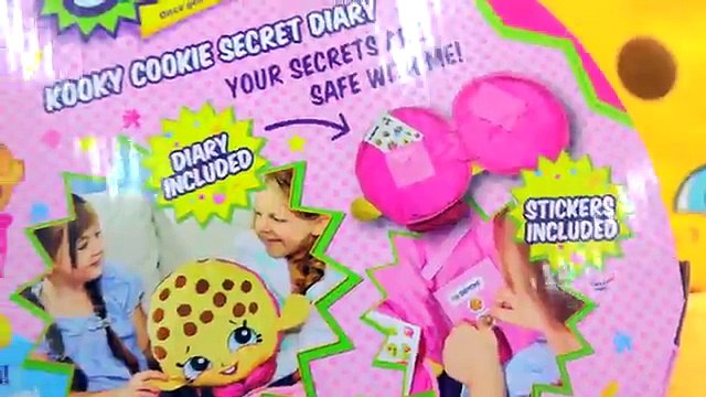 Shopkins Season 1 Kooky Cookie Plush Secret Diary + Surprise Blind Bags - Cookieswirlc