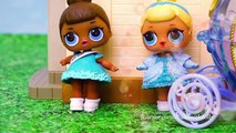 Kids Toys LOL Surprise Dolls Turn Into Charers From Cinderella Story - DIYCustom Dolls