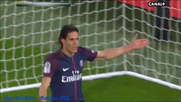 Edinson Cavani Missed Penalty - Paris Saint-Germain vs. Olympique Lyonnais 17.09.2017