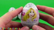 Disney Princess Surprise Eggs Opening - Belle, Cinderella, Snow White, Rapunzel