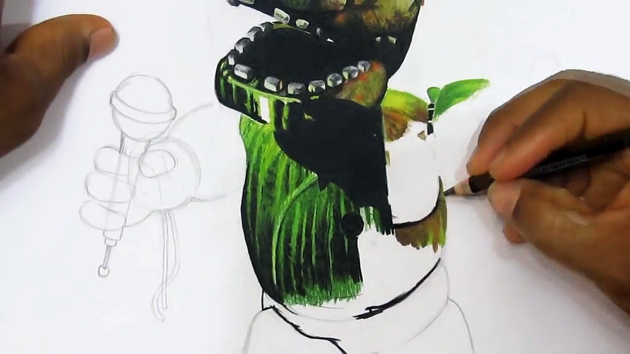 Drawing Phantom Freddy - Five Nights at Freddys 3