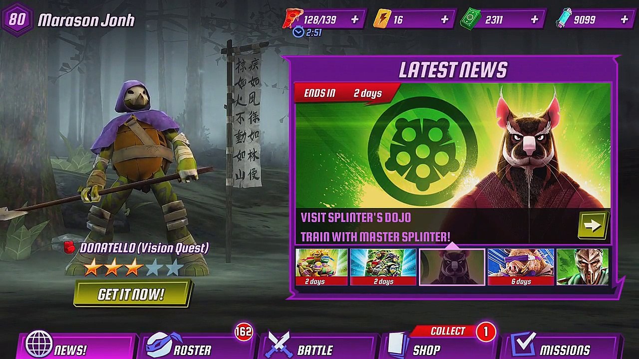 TMNT Legends VS Master Splinters Dojo