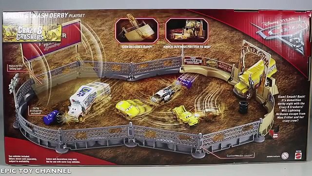 Disney Cars 3 Toys Crash Demolition Derby + Blaze Mickey Roadster Racers & Paw Patrol Surprise Crash