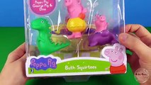 Et bain dinosaure fête porc piscine mouton avec Peppa squirters george suzy disneycartoys