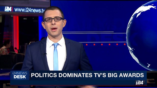 i24NEWS DESK | Politics dominates TV's big awards | Monday, September 18th 2017