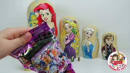 Disney Princess Stacking Cups Surprise Eggs Frozen Elsa Ariel Rapunzel by C Kavala