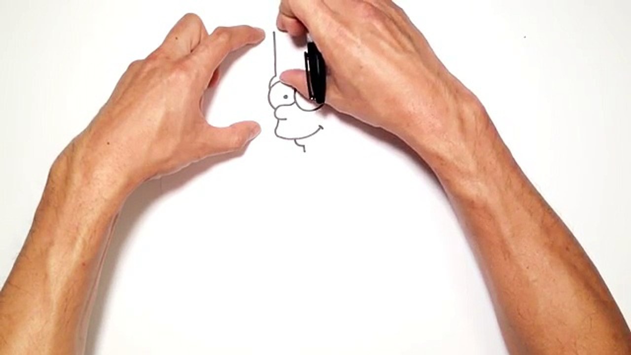 How to Draw Bart Simpson- Simple Video Lesson