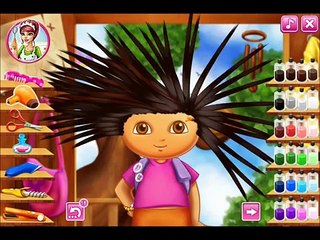 Dora Real Haircuts game walkthrough for Girls