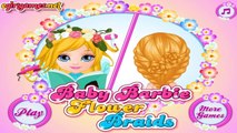 Permainan Bayi Salon Rambut Barbi Baby Barbie Flower Braids - Online Games