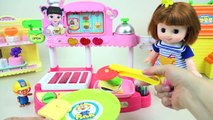 Kitchen & cooking food toys with Baby doll Pororo 콩순이 레스토랑 장난감