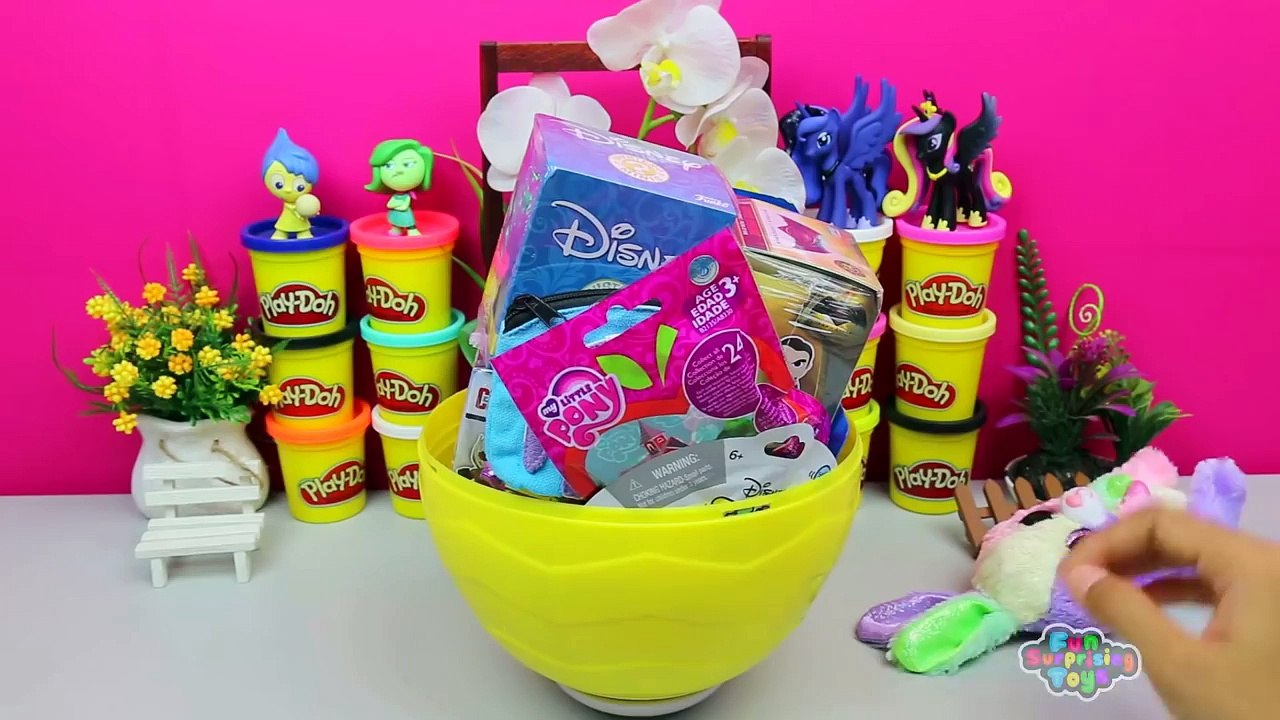 GIANT Red Surprise Egg Play Doh - Angry Birds, Disney Princess, My Little Pony, Star Wars Toys