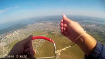 Первый прыжок с парашютом от первого лица ( The first parachute jump from the first person GoPro)