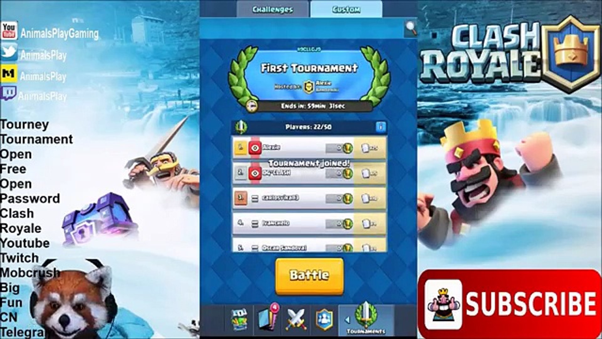 How To Join Clash Royale Tournaments In Seconds Super Easy Fast Video Dailymotion
