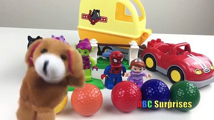 Marvel Spiderman Slime Trap Lego Horse Princess Sofia Justice League Mini Green Arrow Egg Surprise