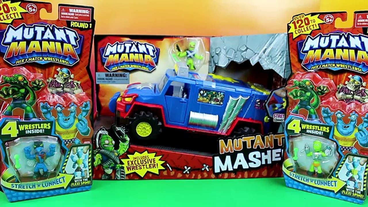 Mutant Mania Mutant Masher Stretch n Connect includes 9 wrestlers by DT