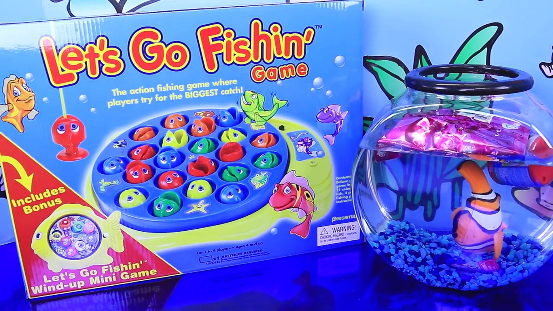 Lets Go Fishing Game! Family Game Night Fun Surprise Toys