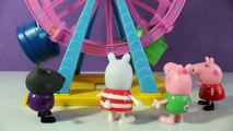 Pig George da Familia Peppa Pig Fica com medo da Roda Gigante