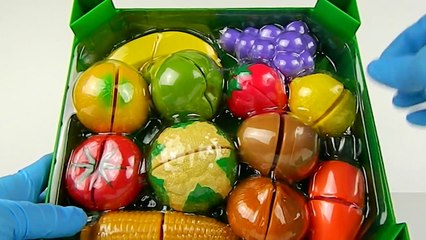 Velcro Toy Cutting Video ☀ Toy Cutting Velcro Fruits and Vegetables ☀ Learn Fruits and Vegetables ☀