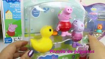 Peppa Pig Figuras de Baño| La Cerdita Peppa en Español|Juguetes de Peppa Pig