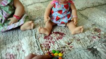 BABY ALIVE Candy Eating Challenge Doll vs Food   Skittles & Baby Alive Poop Diaper