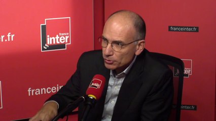 Enrico Letta : "Je viens de lancer l'Erasmus de la politique."