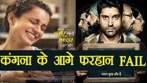 Kangana Ranaut VS Farhan Akhtar: Simran BEATS Lucknow Central at Box Office | FilmiBeat