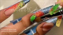 Uñas Acrilicas: Diseño Primaveral Neon - Natos Nails