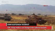 Habur sınır kapısında tatbikat