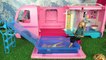 Barbie Camper Toy with Pool Water Slide - Barbie Chelsea Stacie Skipper Outdoors RV Fun Adventure