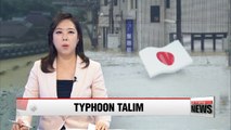 Tropical storm Talim hits Japan