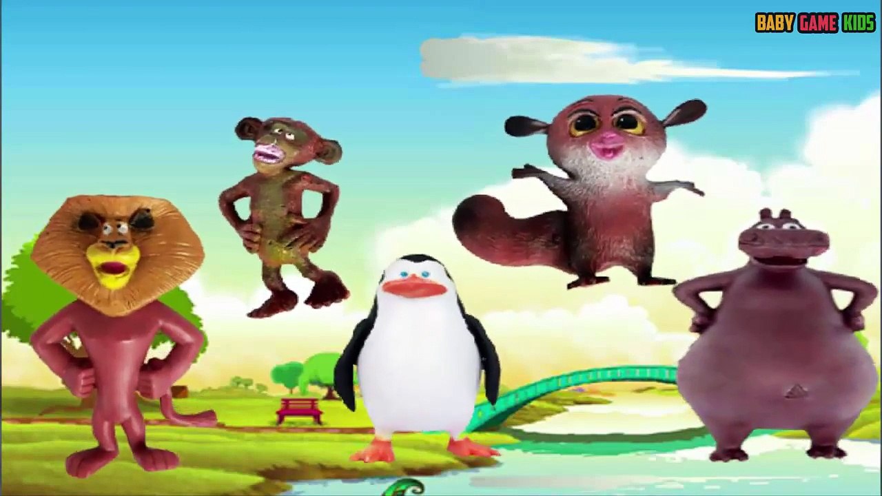Madagascar Father Finger Family - Pre kindergarten school Songs