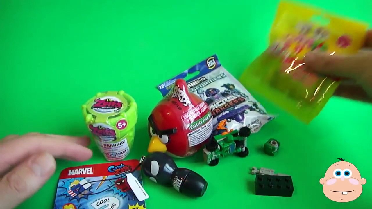 Angry Birds Zelfs Transformers Marvel Lalaloopsey Surprise Eggs Blind Bag Kinder Opening Unwrapping
