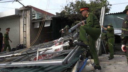 Le centre du Vietnam touché par un puissant typhon