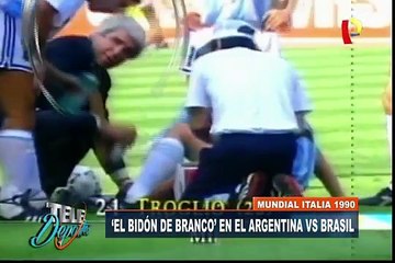 El "Bidón de Branco" en el Argentina vs. Brasil de Italia 90'
