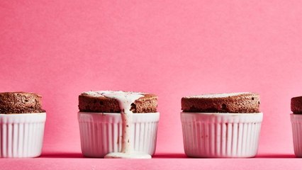 Bittersweet Chocolate Soufflés